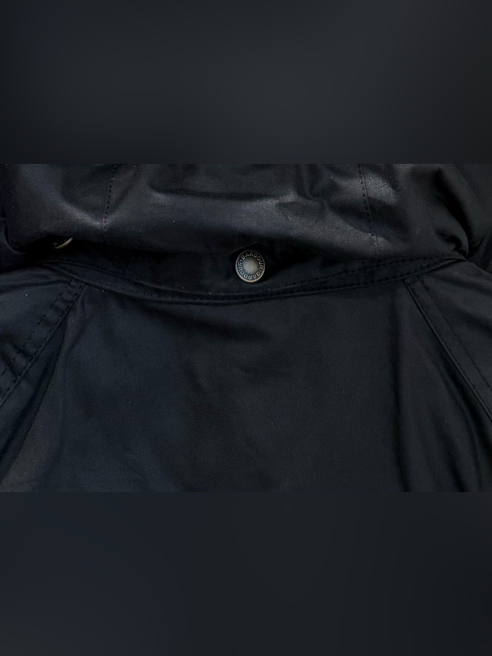NWTs Barbour Women’s Highclere Hooded Waxed Jacket. Navy. Size 6 US - Picture 5 of 14